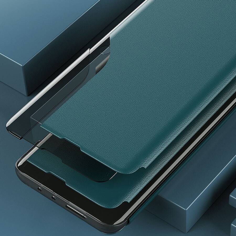 Eco Leather View Case elegancki futerał etui z klapką i funkcją podstawki Samsung Galaxy A72 4G czerwony