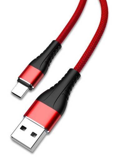 JELLICO USB KABEL - A7 3.1A MICRO USB 1.2M CZERWONY