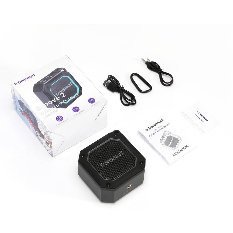 Tronsmart Groove 2 bezprzewodowy głośnik Bluetooth 10W czarny