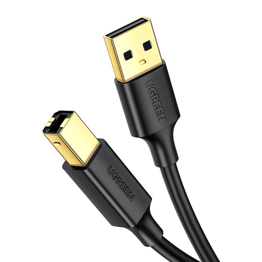 Ugreen kabel USB Typ B do drukarki (męski) - USB 2.0 (męski) 480 Mbps 2 m czarny (US135 20847)