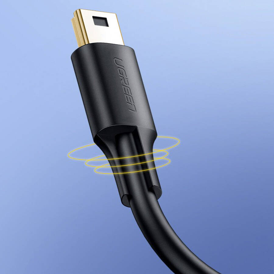 Ugreen kabel przewód USB - mini USB 480 Mbps 2 m czarny (US132 30472)
